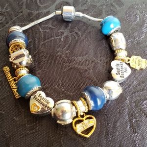 Seattle Seahawks #1 Fan Charm Bracelet